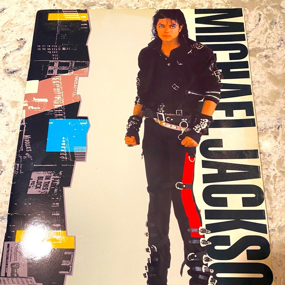 Vintage 1988 Michael Jackson world tour program